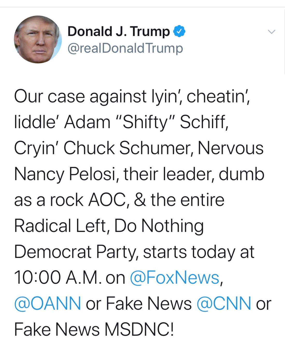 6:37 AM · Jan 25, 2020·Twitter for iPhone Non-presidential by a non-president